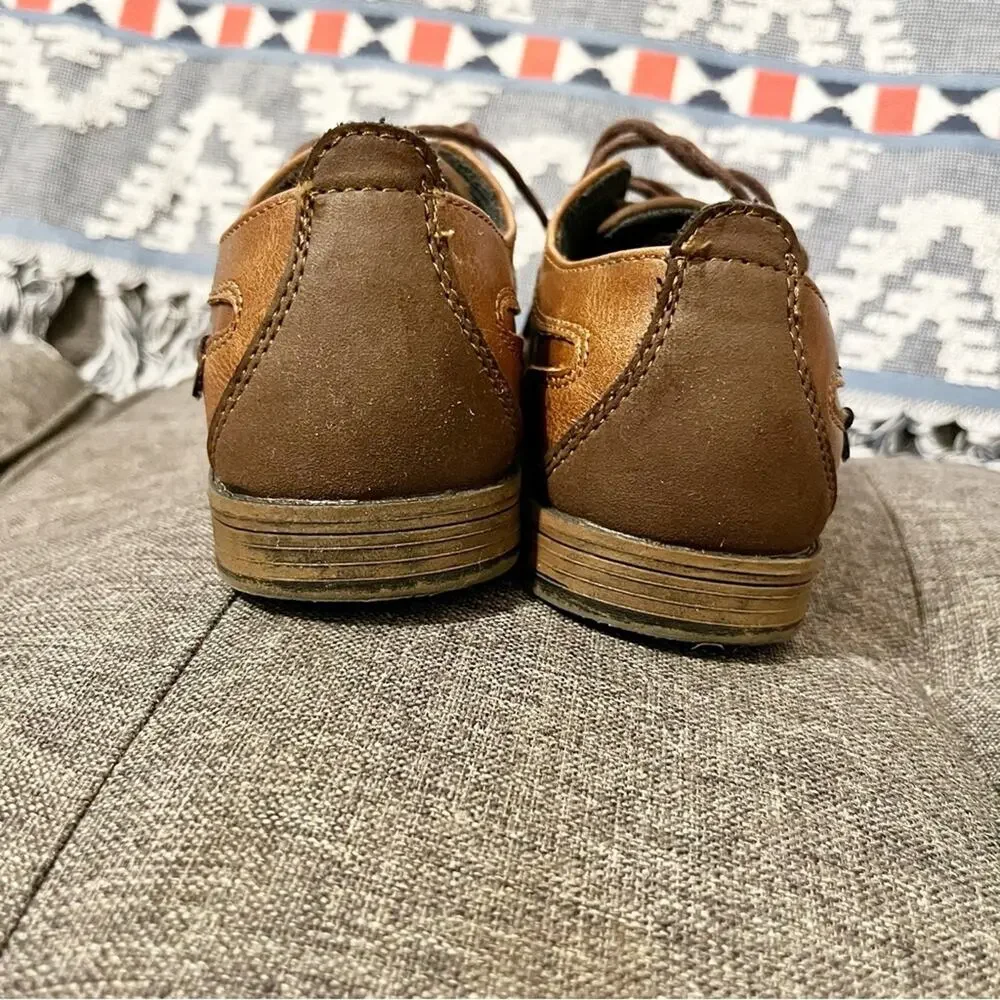 MAX + JAKE Boy’s Buckley Oxford Dress Shoes, 1 Medium (Age 7)